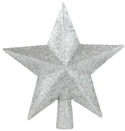 Piek ster glitter zilver