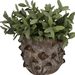 Planter paddestoel beton bruin 18.5x18.5x14.5cm