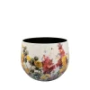 Pot floral white d15 h13