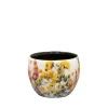Pot floral white d7 h6