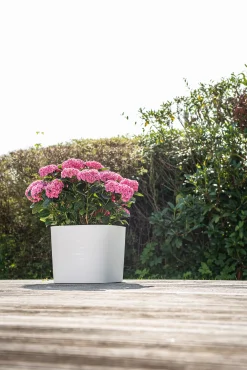 Pot Respect met reservoir 30x30h27 wit