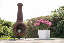 Pot Respect met reservoir40x40h30 wit