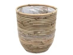 Pot round balloon stripe d20h19cm