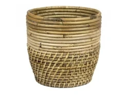 Pot stripe/lombok grey d21h20cm