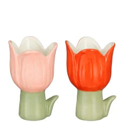 Pot tulp rood - l8xb9xh13,5cm