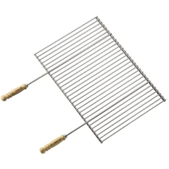 Professioneel rooster uit chroom en hout 58,5x40cm FSC 100%