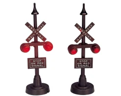 Railway stop light, set/2, b/o (4.5v)