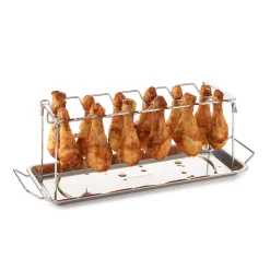 Rek voor 12 drumsticks uit rvs 37,5x15,5x2cm