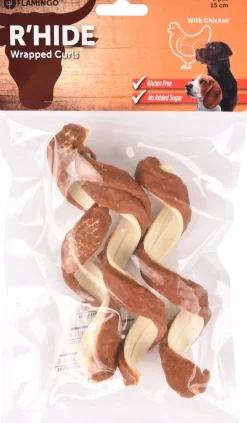R'hide chicken wrapped curl 15cm 3st 110gr