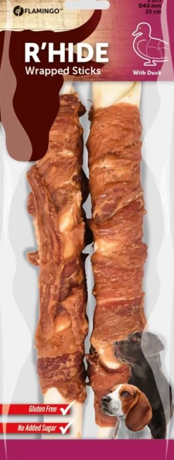 R'hide staaf met eend 40mm 25cm 2st 240g
