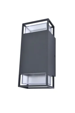 Ridge wandlamp donker grijs gu10 25w