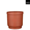 Riva pot rond terra - h20xd22cm