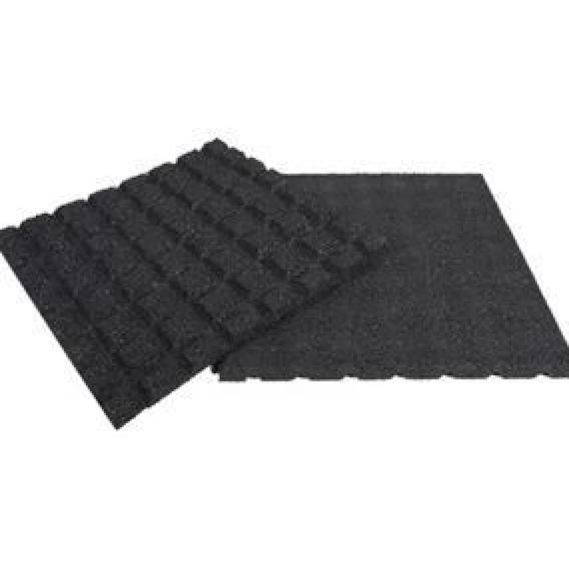 Rubberen tegel zwart 100x100x2,5cm