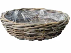 Schaal rotan grijs D41H12CM