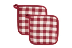 Set van 2 pannenlap gingham