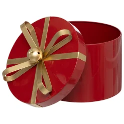 Set van 3 ronde metalen dozen