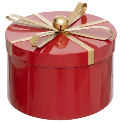 Set van 3 ronde metalen dozen