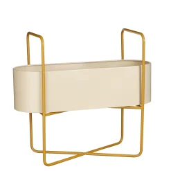 Shandy pot op standaard l.bruin - l54xb23xh48cm