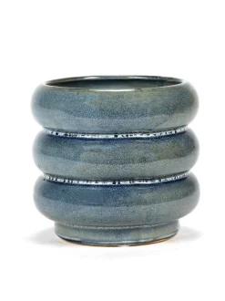 Sixties Sierpot m 12,5x12,5x11,5 blauw