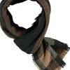 Sjaal heren black/camel