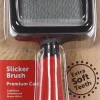 Slickerborstel zacht met handvat s