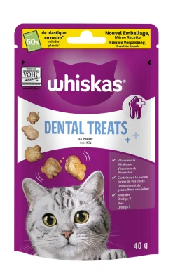 Snacks voor katten |whiskas temptations dentabites 40g