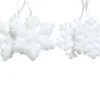 Sneeuwvlok foam11cm wit
