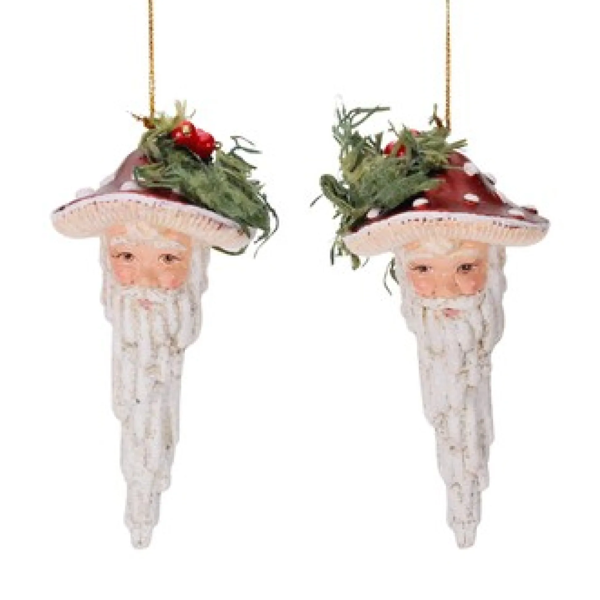 Sneeuwwitje kerstman druppelornament