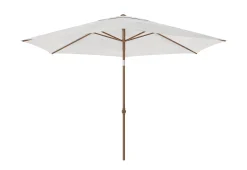 Staparasol miami d300 alu/teak-wit