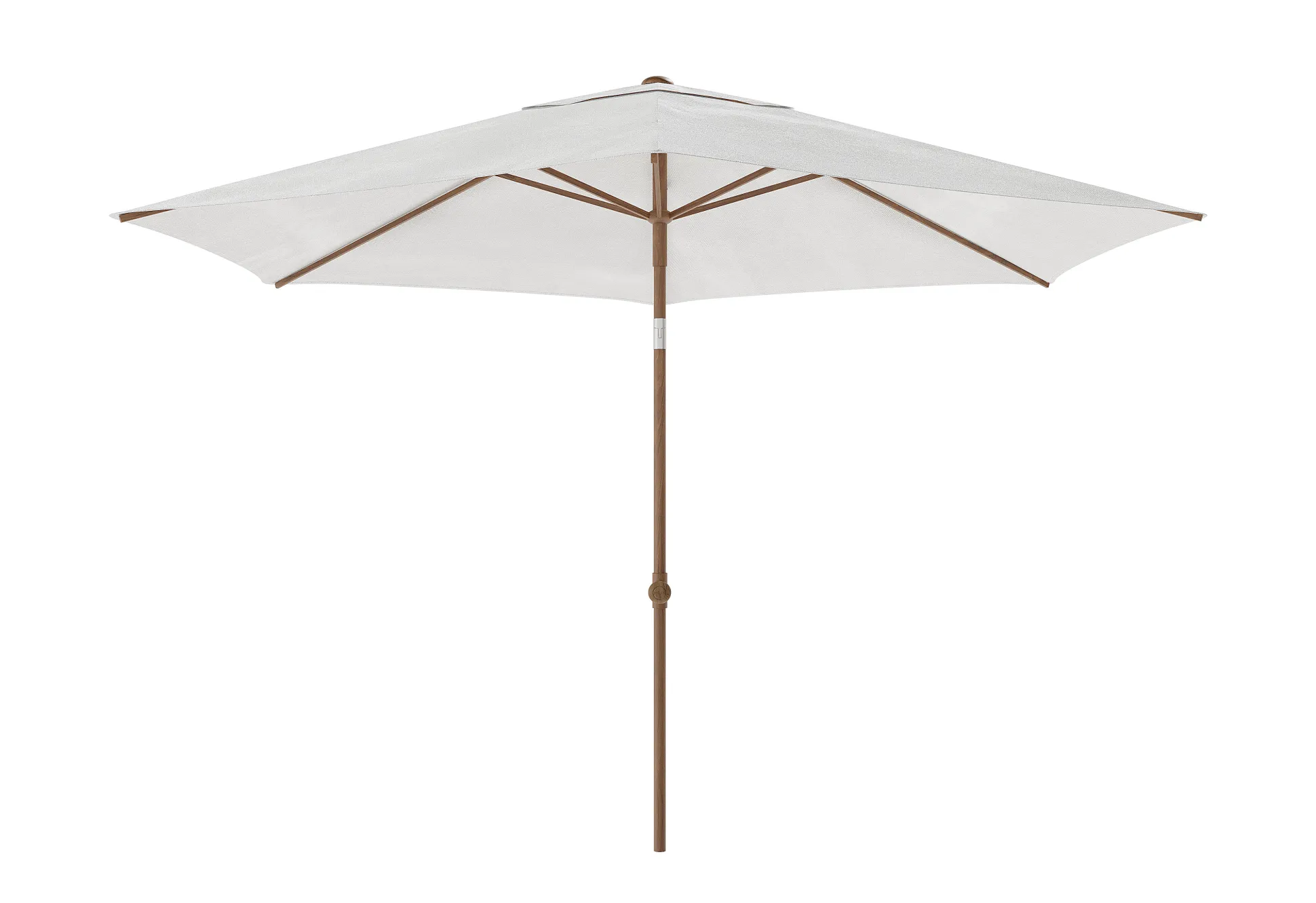 Staparasol miami d300 alu/teak-wit