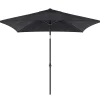 Staparasol miami 200x200 zwart-grijs