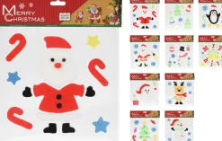 Stickervel met kerstfiguren