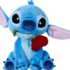 Stitch met roos 25cm