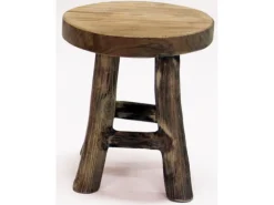 Stool teak natuur