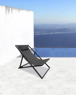 Strandstoel Babe donker grijs