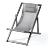 Strandstoel Libec antraciet/zilvergrijs