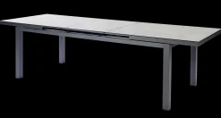 Tafel Albin 220-280x100cm antraciet/keramiek