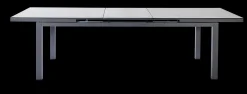 Tafel Albin 220-280x100cm antraciet/keramiek