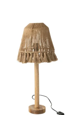 Tafellamp mila jute beige