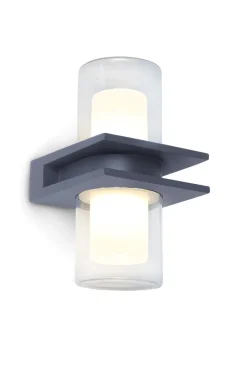 Tango up & down wandlamp led grijs