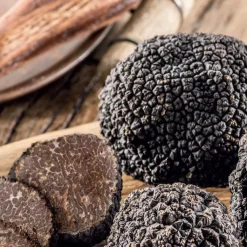 Terrine met zwarte truffelsap aromatisé