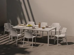 Tevere tafel verlengbaar 147cm antraciet