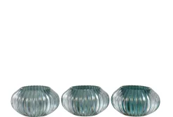 Tlh ribbels gl mix grn/tr ass3 (11x11x6.5cm)