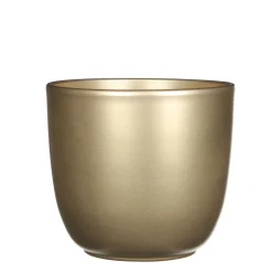Tusca pot rond goud - h18,5xd19,5cm