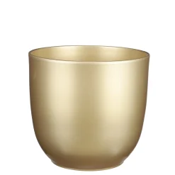 Tusca pot rond goud - h23xd25cm