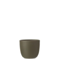 Tusca pot rond groen - h11xd12cm