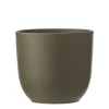Tusca pot rond groen - h23xd25cm