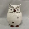 Uil wit 11x9x16cm