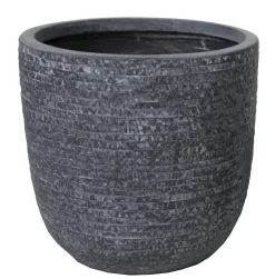 Utah egg pot graphite d55h51