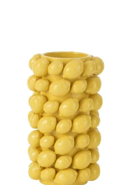 Vaas citroenen cover keramiek geel